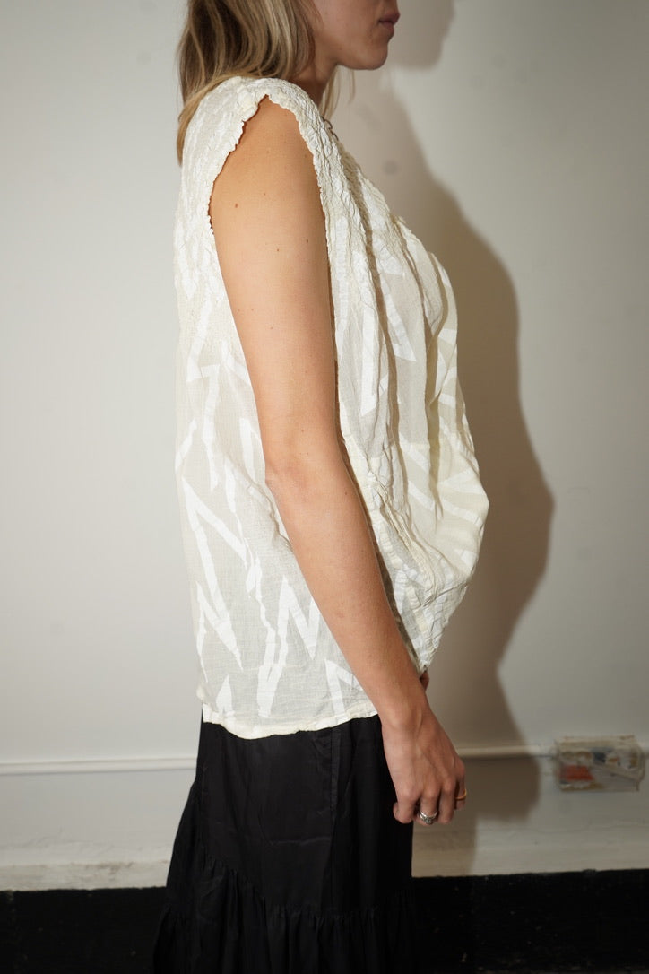 Issey Miyake Open Blouse