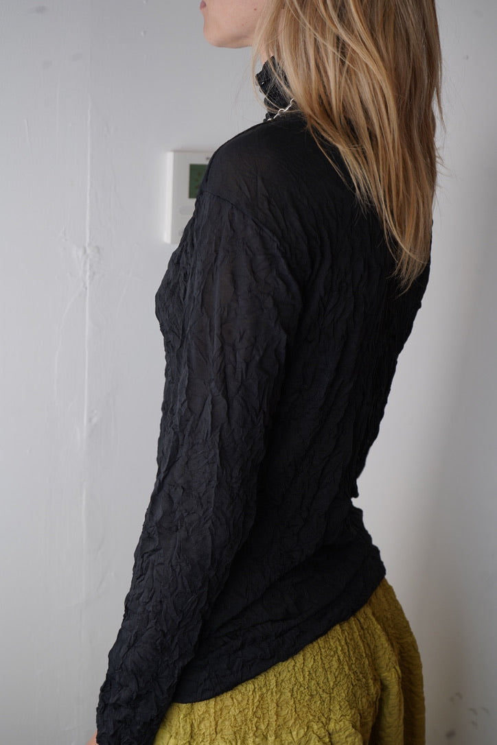 Issey Miyake Crinkled Blouse