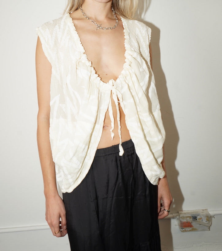 Issey Miyake Open Blouse