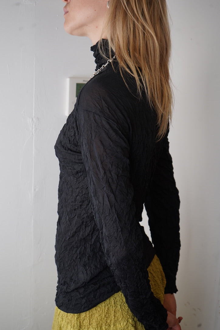 Issey Miyake Crinkled Blouse