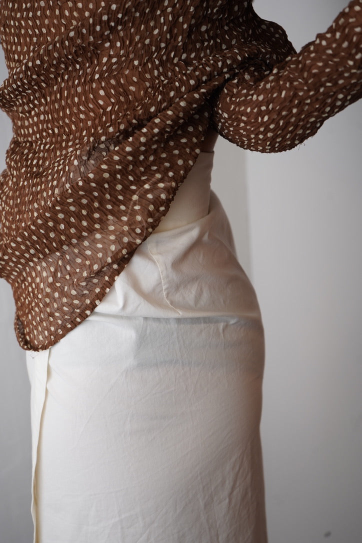 Issey Miyake Polka Dot Blouse