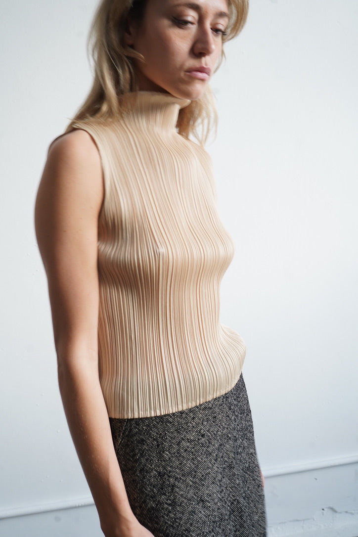 Issey Miyake Beige Vest