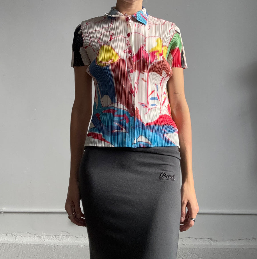 Issey Miyake Pleats Please blouse