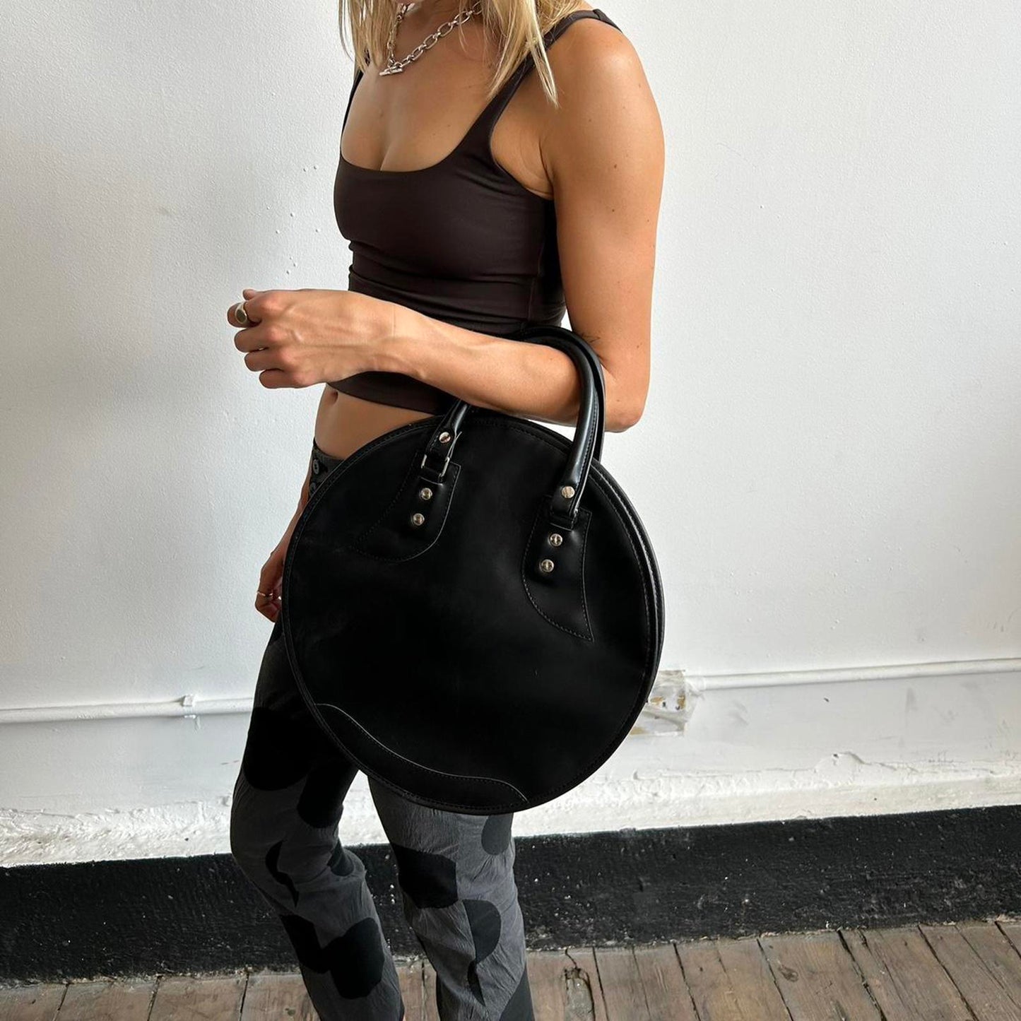 Comme Des garçons vinyl handbag