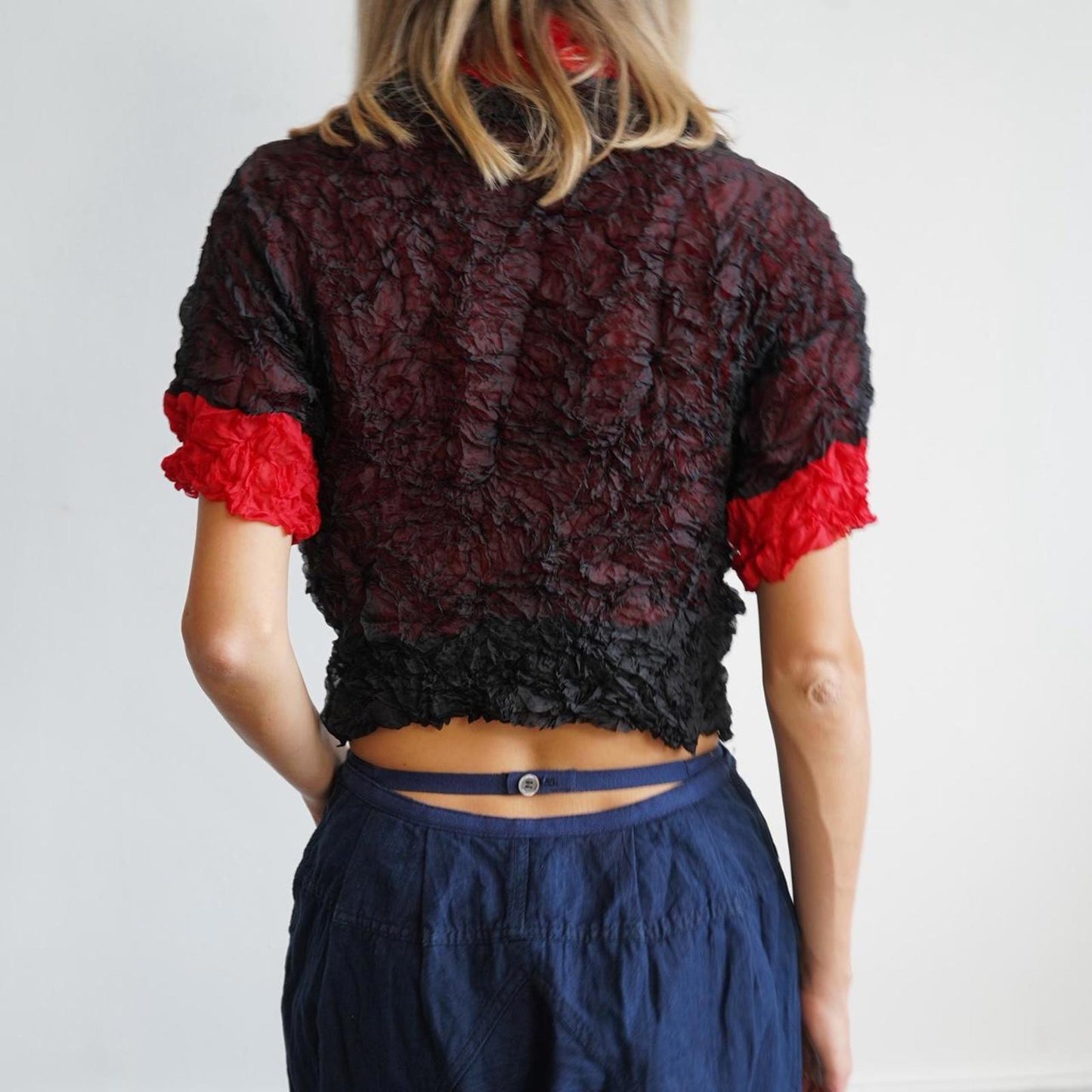 Issey Miyake Me crinkle t-shirt