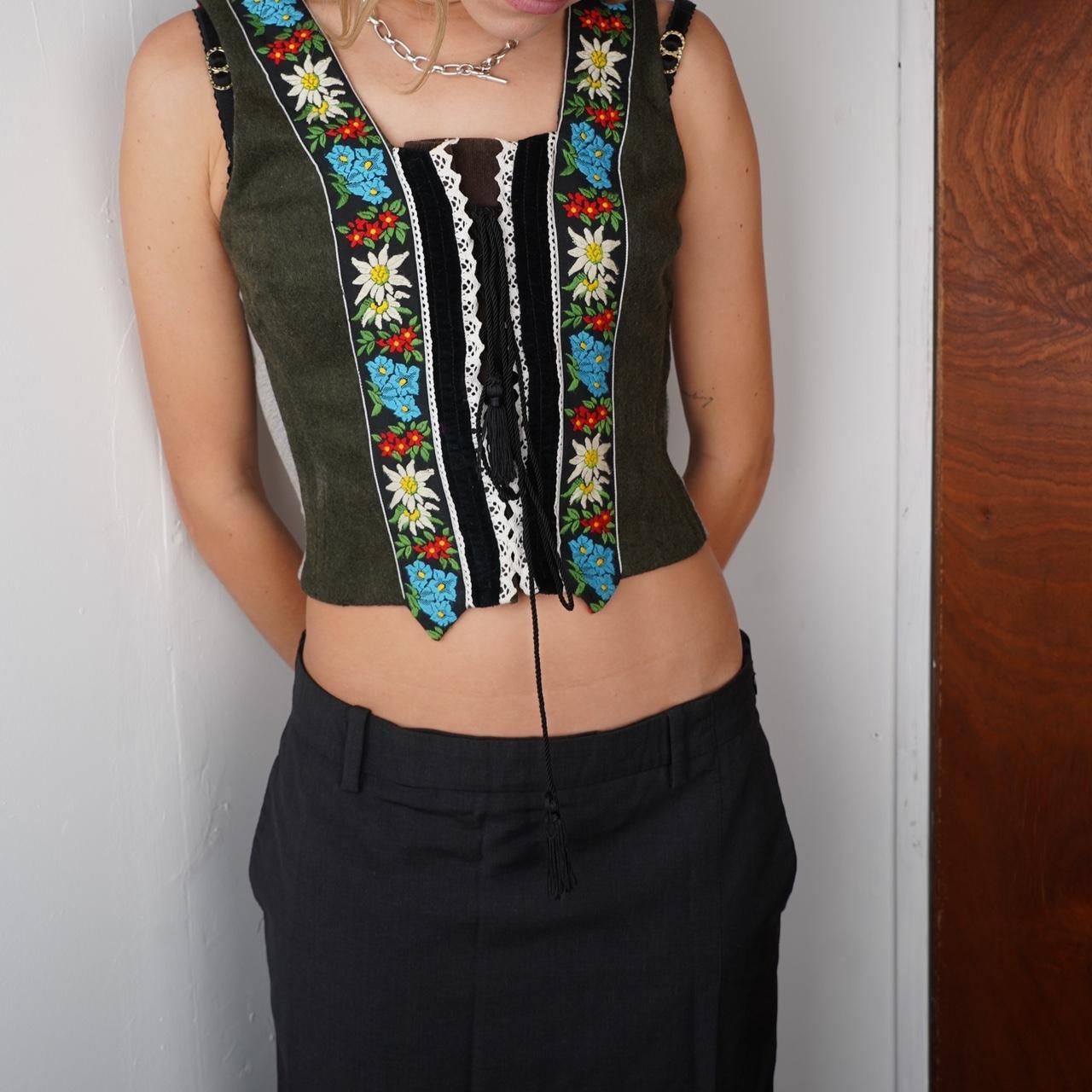 Vintage dolce and Gabbana floral corset top