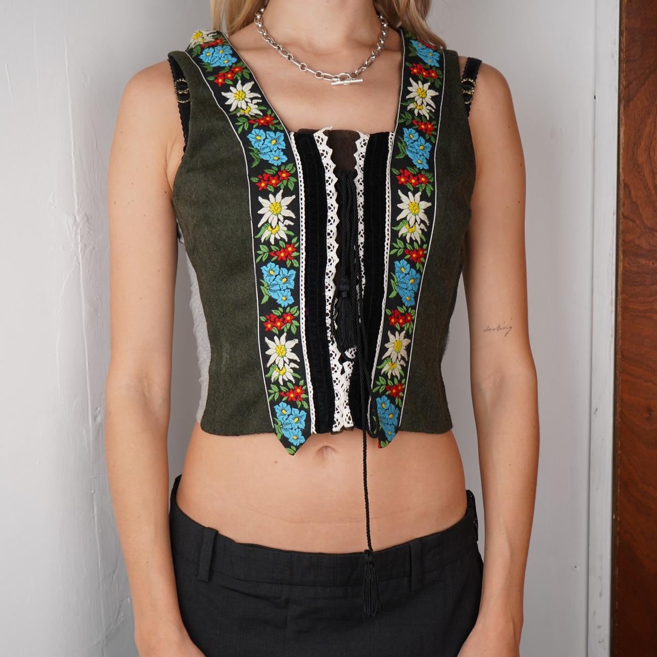 Vintage dolce and Gabbana floral corset top