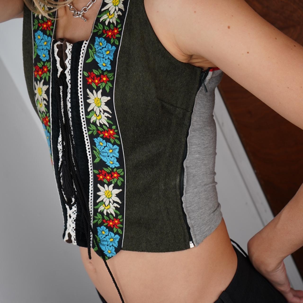 Vintage dolce and Gabbana floral corset top
