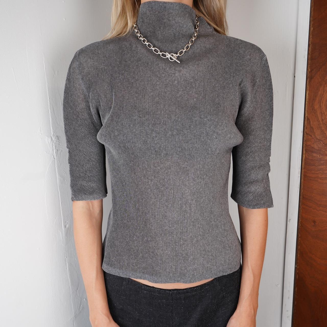 Grey Issey Miyake Pleats Please T Shirt