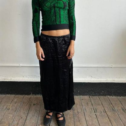 Black Comme des Garcons maxi skirt