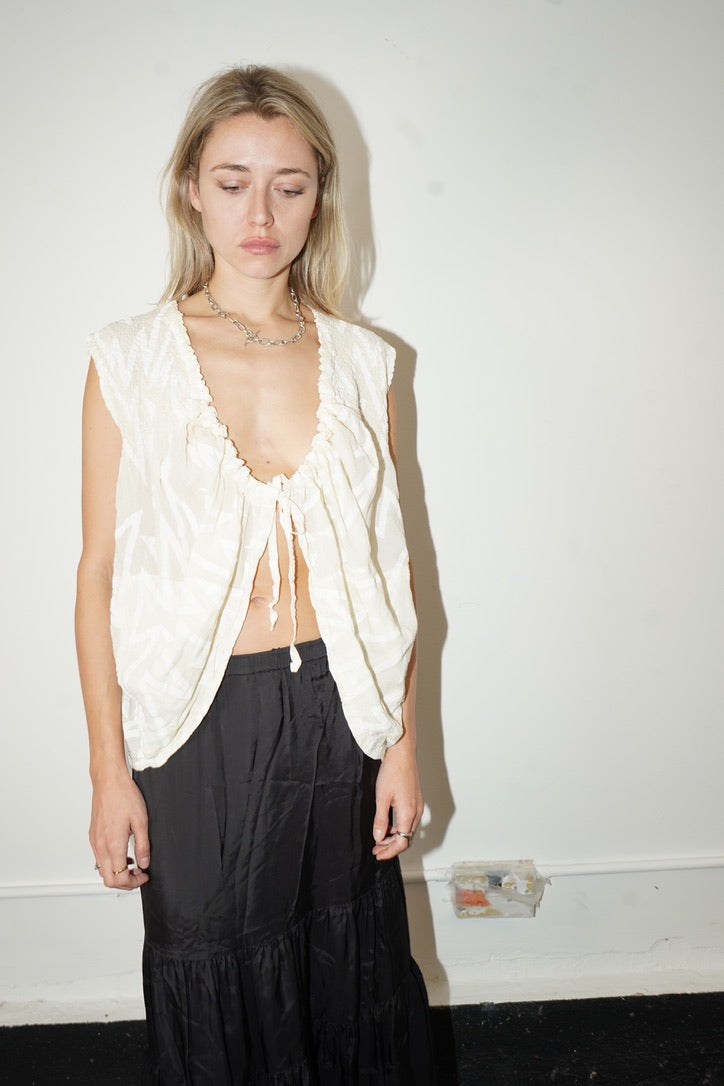 Issey Miyake Open Blouse