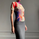 Issey Miyake crinkled top