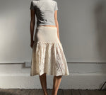 Issey Miyake crinkled skirt