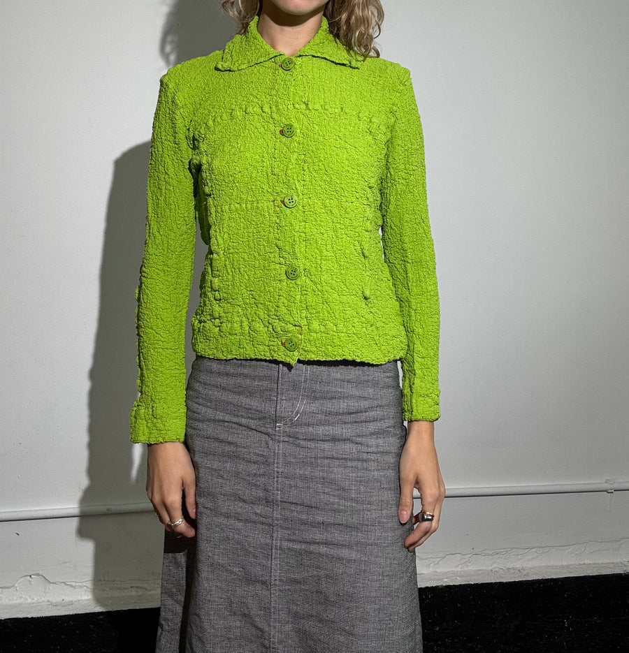 Issey Miyake crinkled jacket