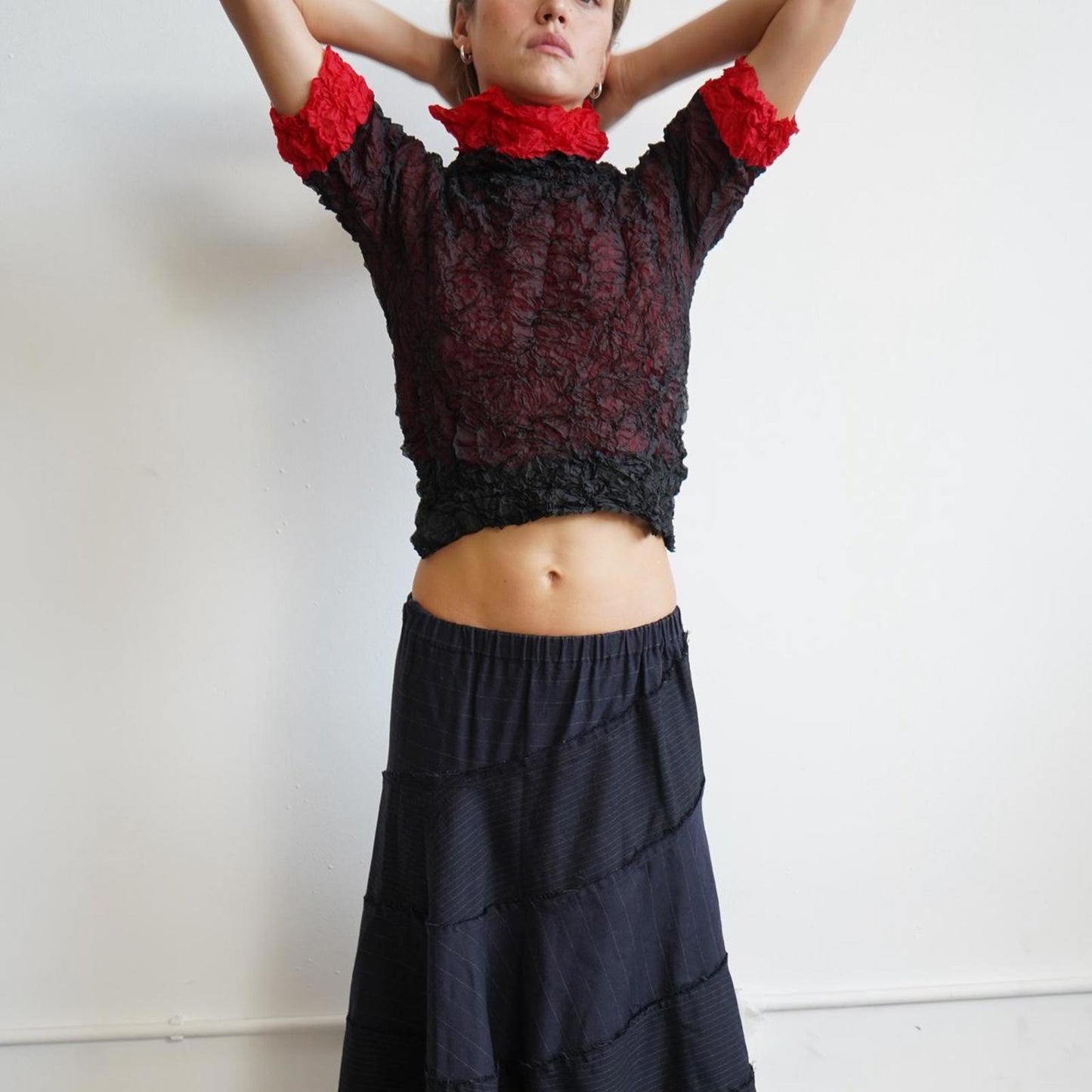 Issey Miyake Me crinkle t-shirt