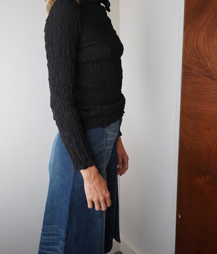 Issey Miyake Crinkled Blouse