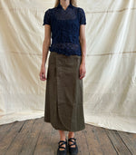 Issey Miyake crinkled blouse