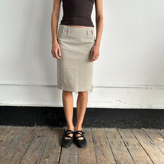Early 2000s Prada Beige Skirt