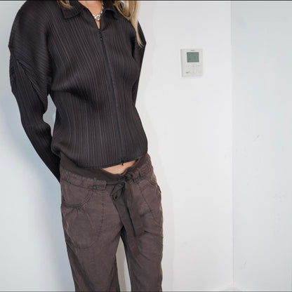 Issey Miyake Pleats Please zip up jacket
