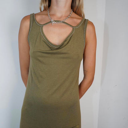 Khaki Cop Copine long dress