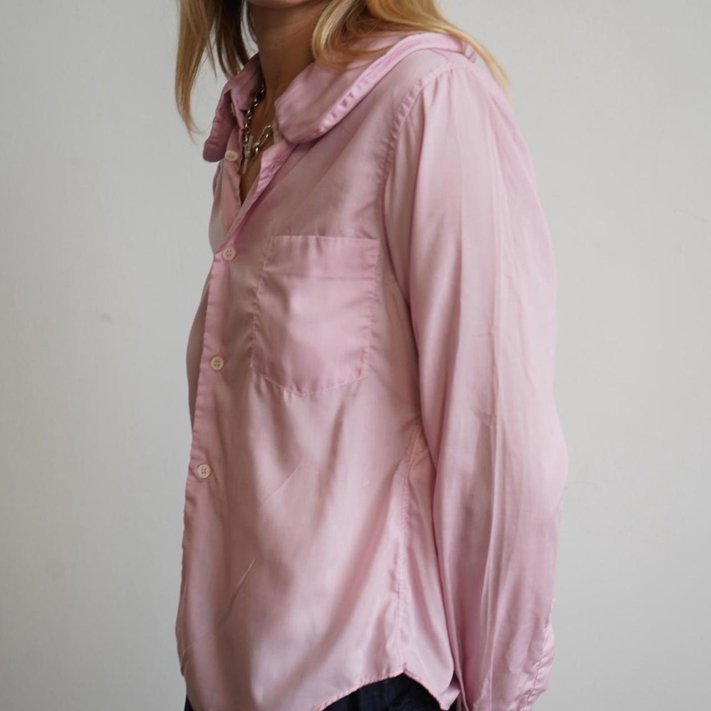 Comme Des garçons pink shirt