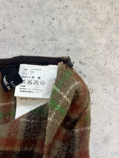 Comme Des Garçons tartan skirt