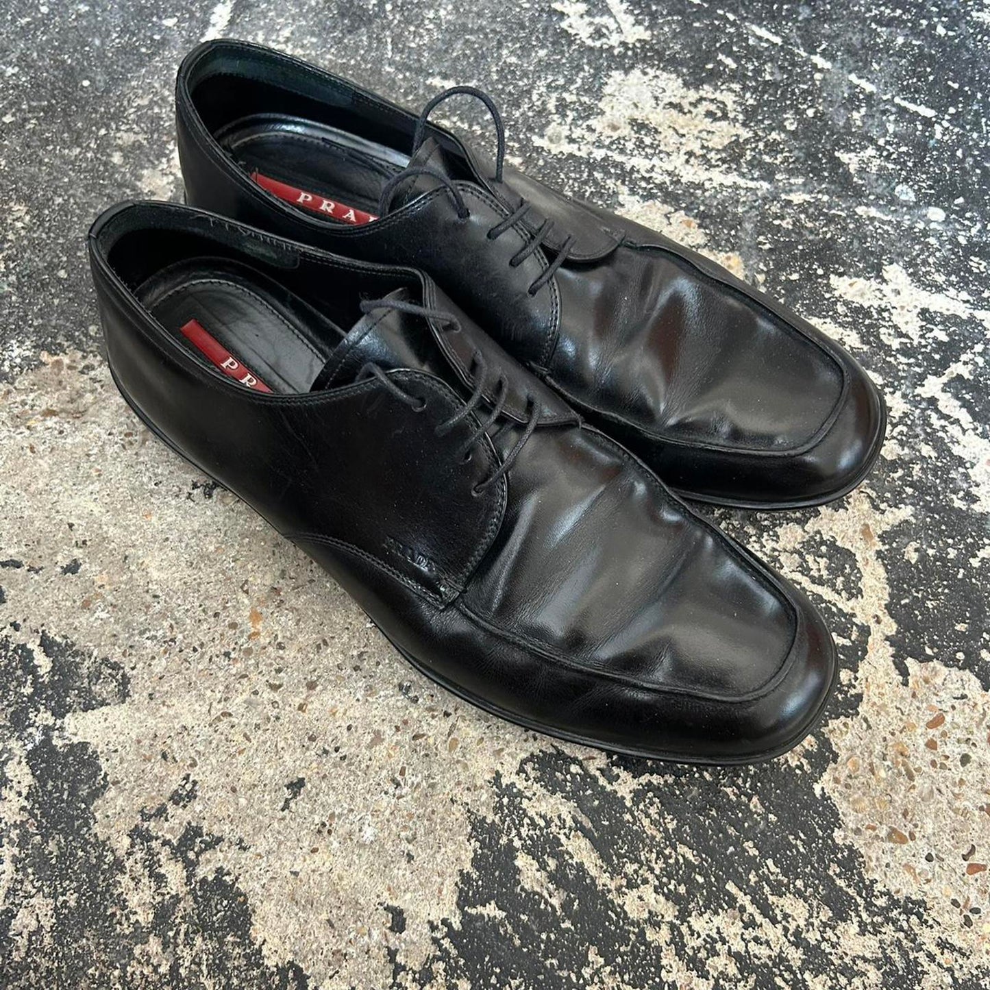 1990s Prada wedge boots