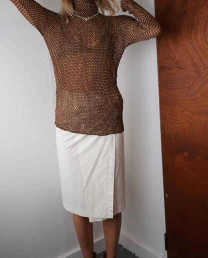 Issey Miyake Polka Dot Blouse