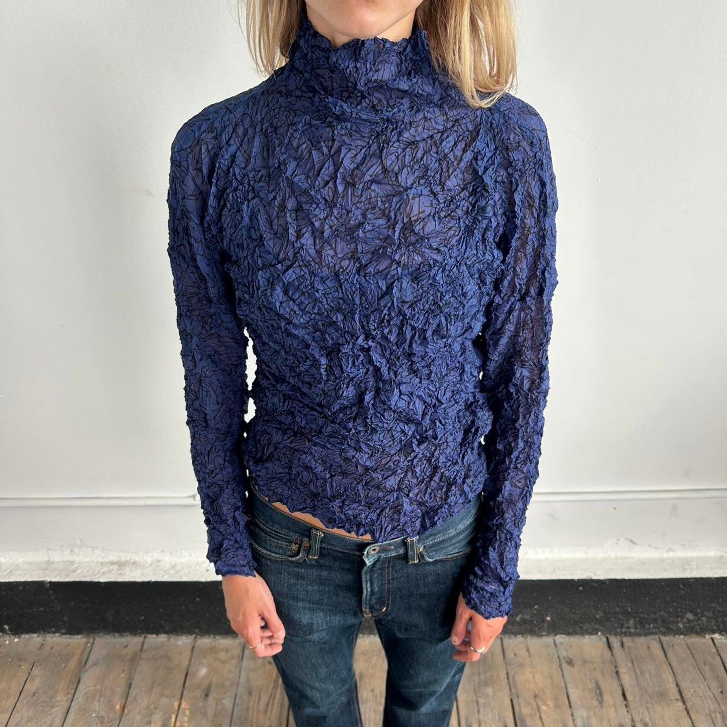 Issey Miyake Pleats Please Crinkle Top