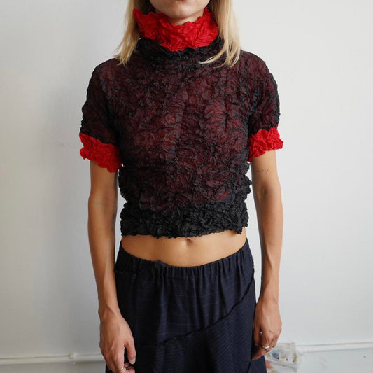 Issey Miyake Me crinkle t-shirt