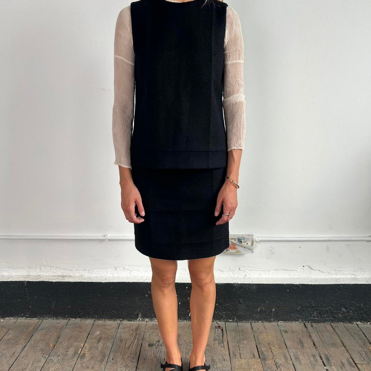 1990s Archive runway Prada Two piece skirt suit