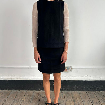 1990s Archive runway Prada Two piece skirt suit
