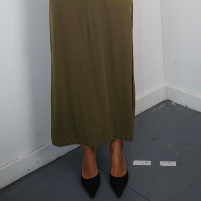 Khaki Cop Copine long dress