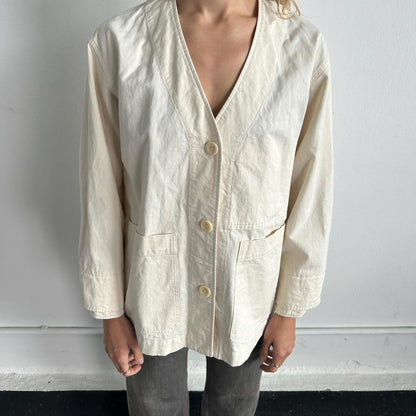Margaret Howell cream blazer jacket