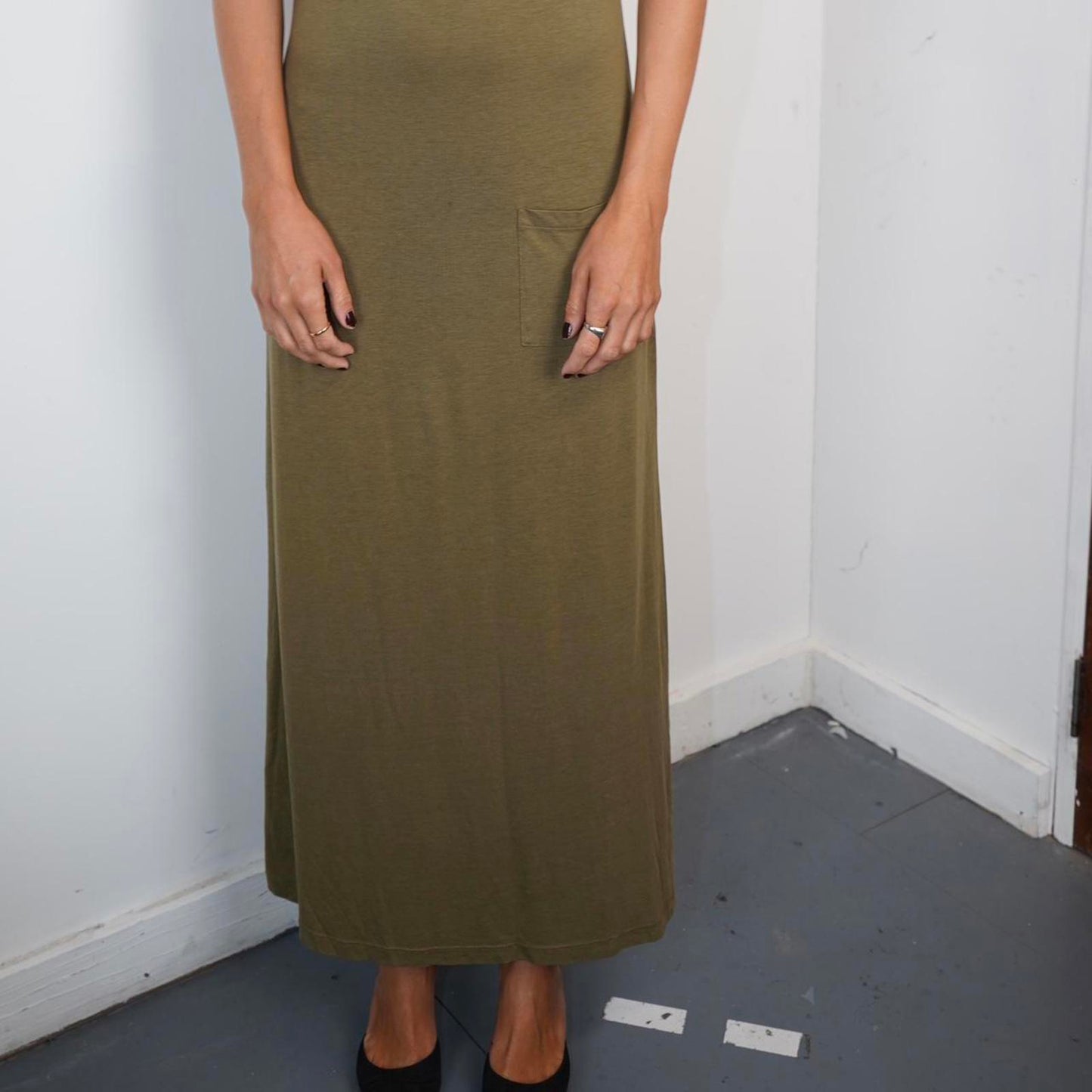 Khaki Cop Copine long dress