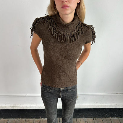 Issey Miyake me frilly top