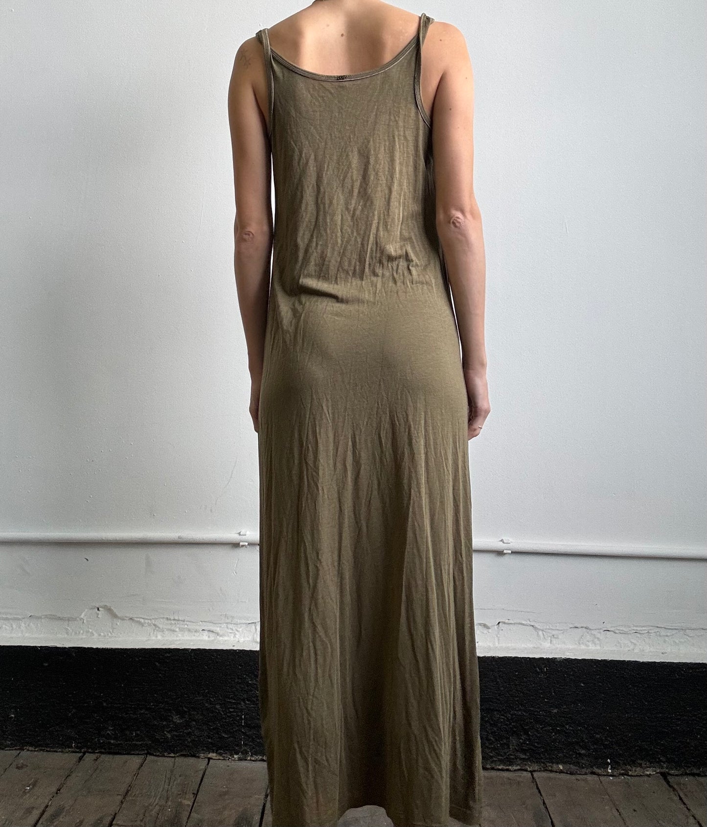Khaki Cop Copine long dress