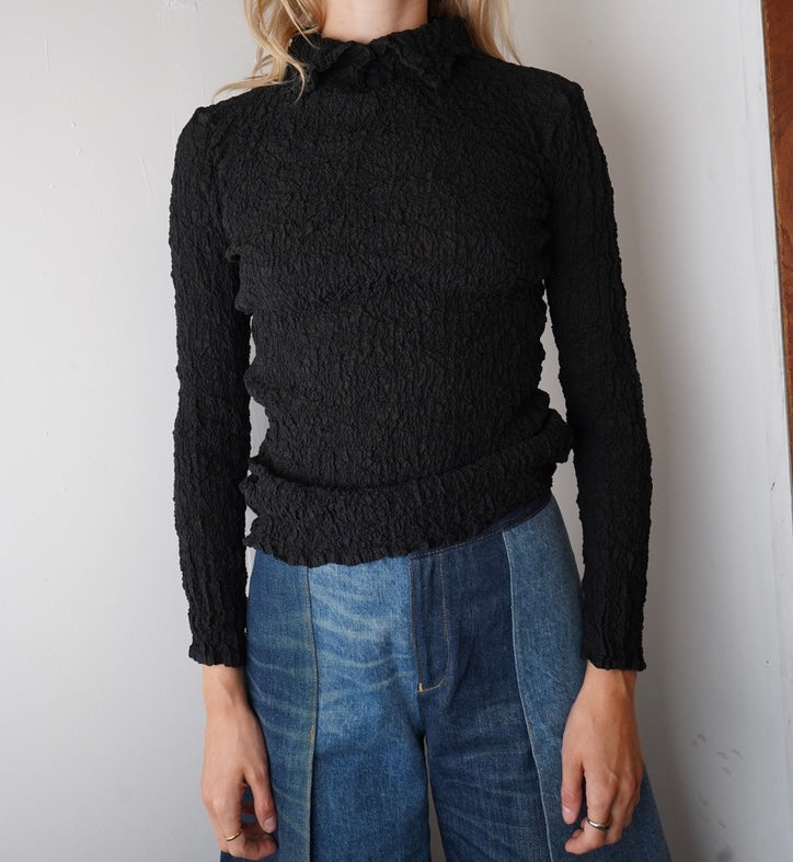 Issey Miyake Crinkled Blouse
