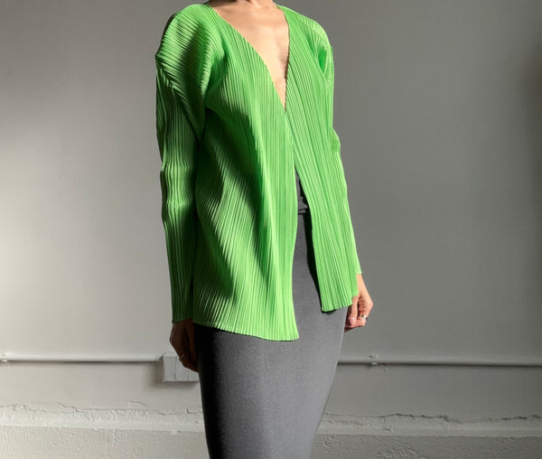 Issey Miyake pleated cardigan