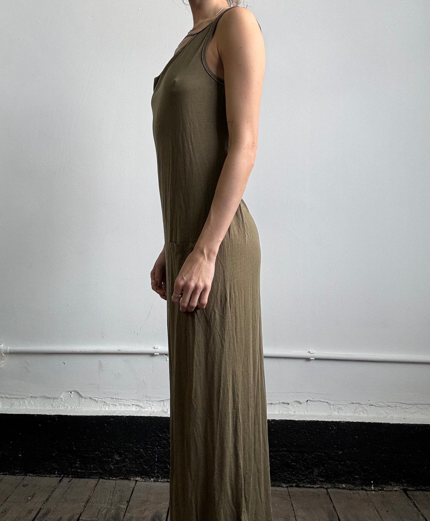 Khaki Cop Copine long dress