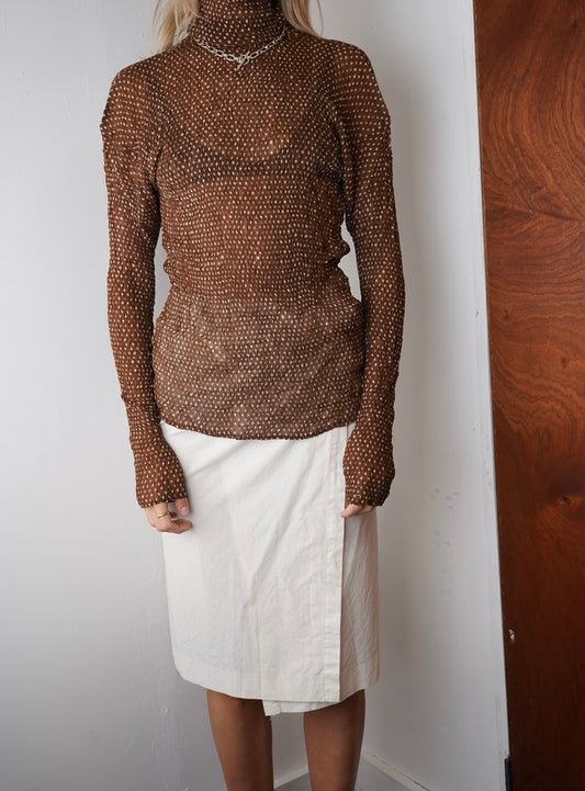 Issey Miyake Polka Dot Blouse