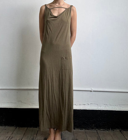 Khaki Cop Copine long dress