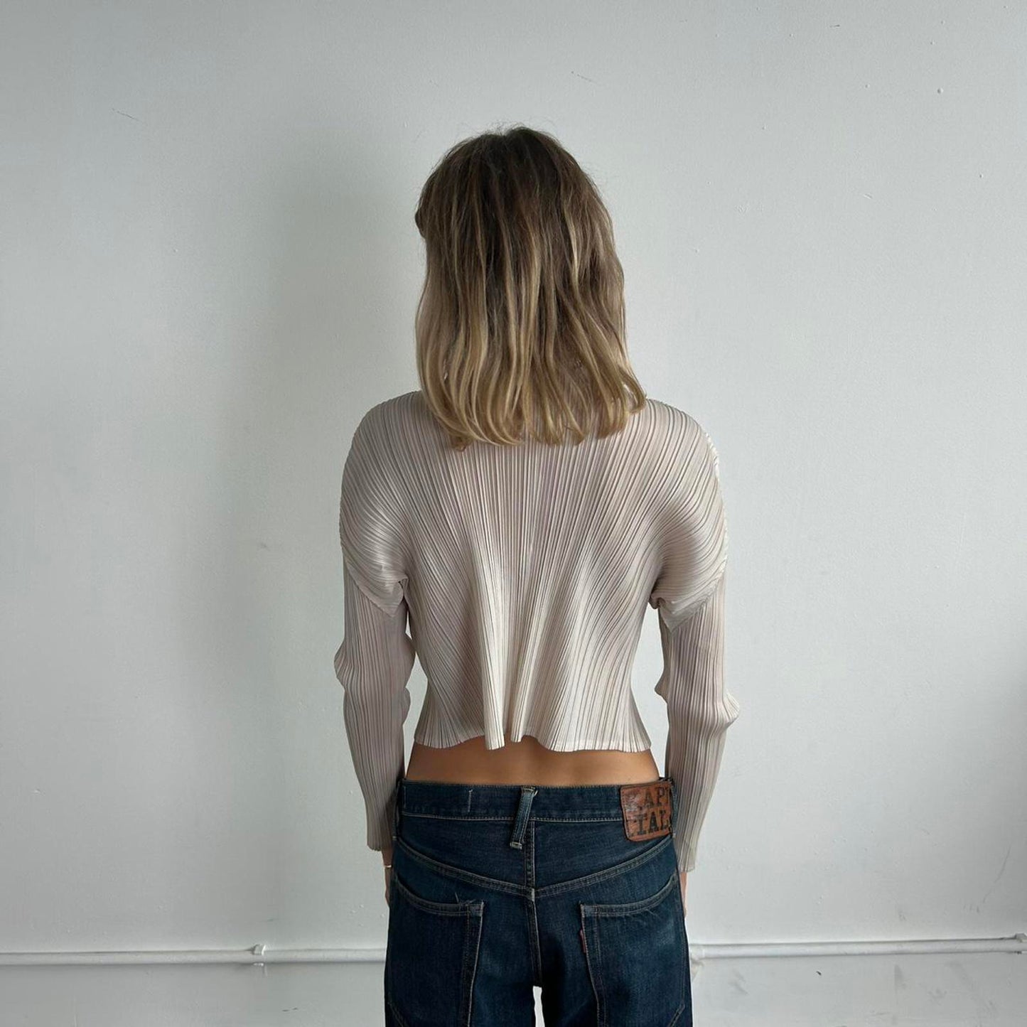Issey Miyake Pleats Please cardigan