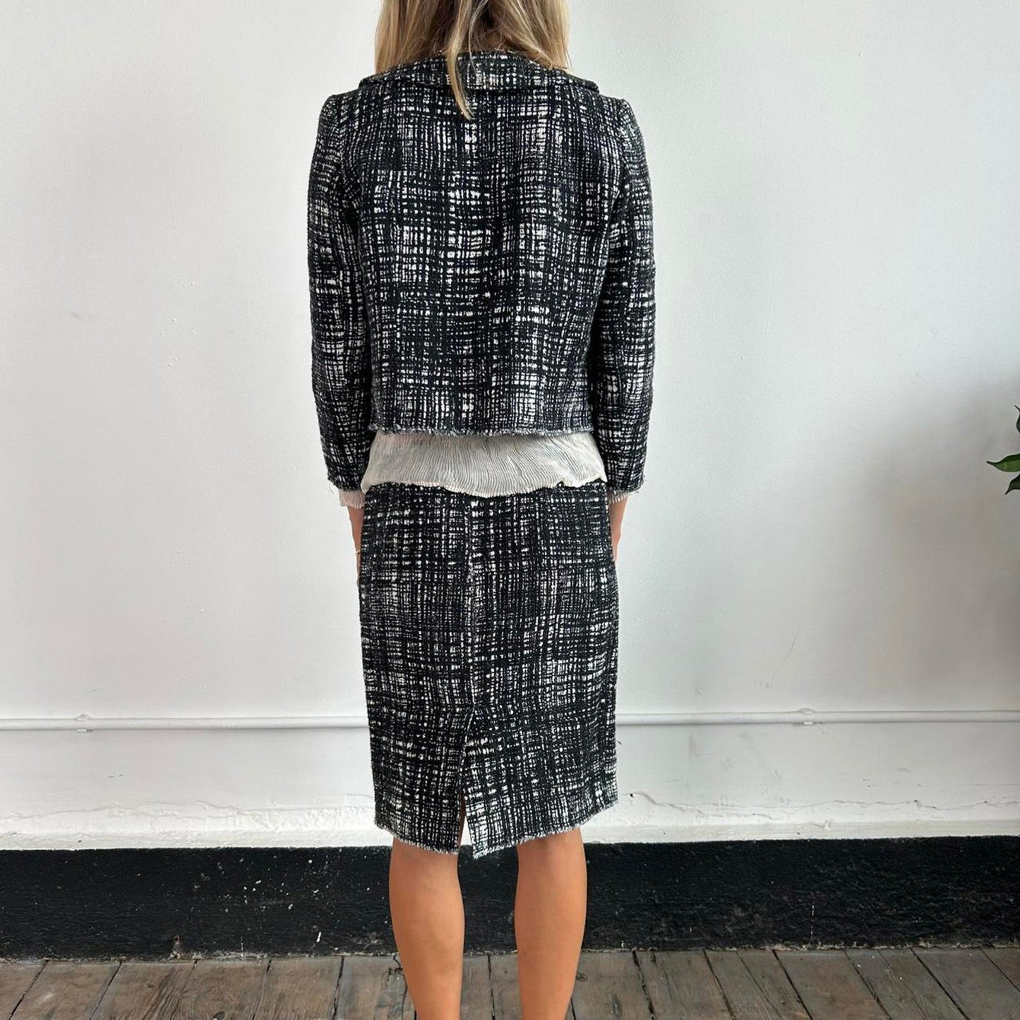 Office chic Prada Milano Two Piece Skirt Suit