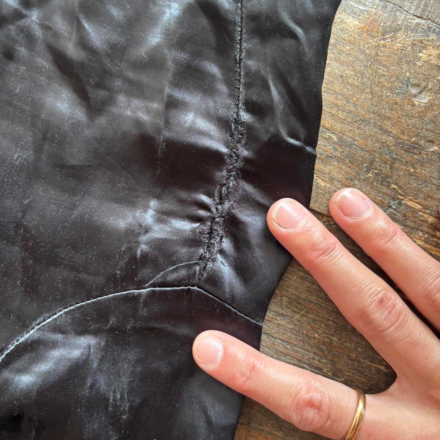 Black Comme des Garcons maxi skirt