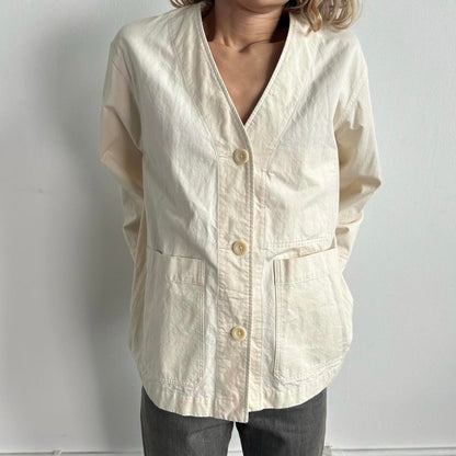 Margaret Howell cream blazer jacket