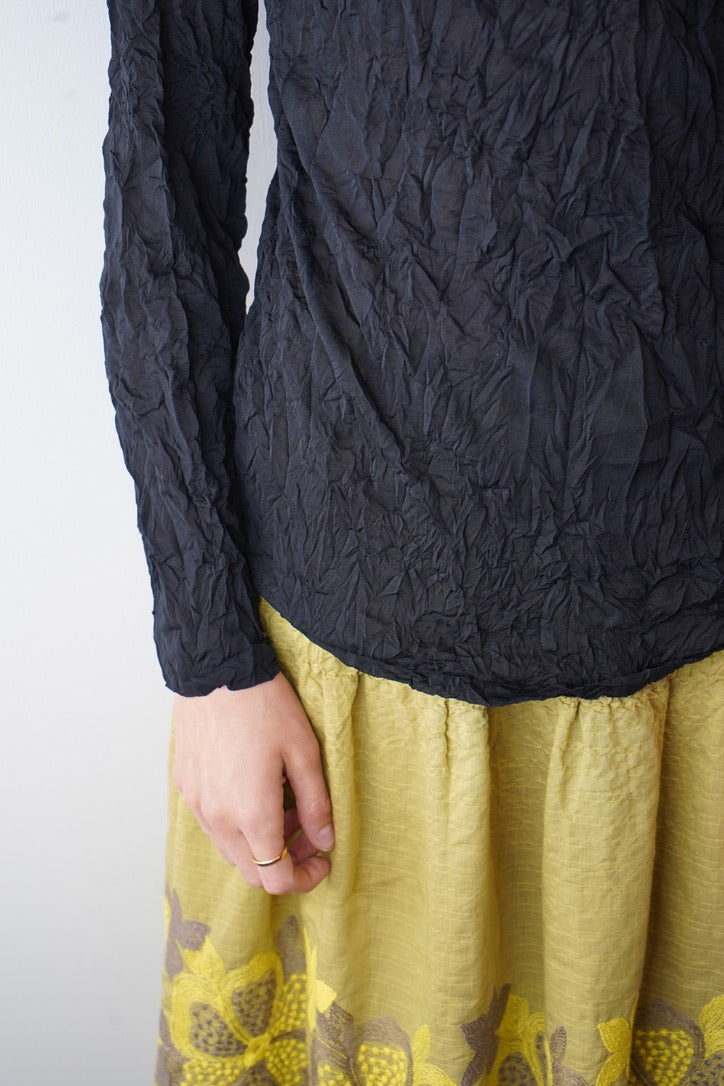 Issey Miyake Crinkled Blouse
