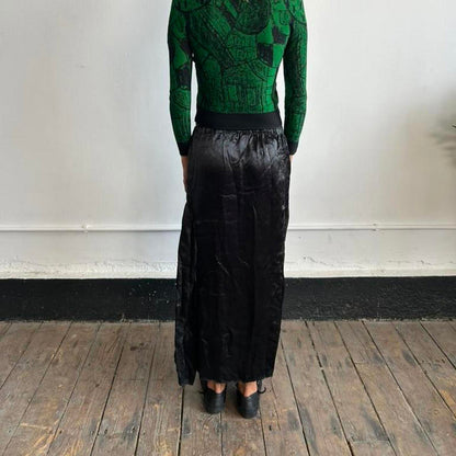 Black Comme des Garcons maxi skirt