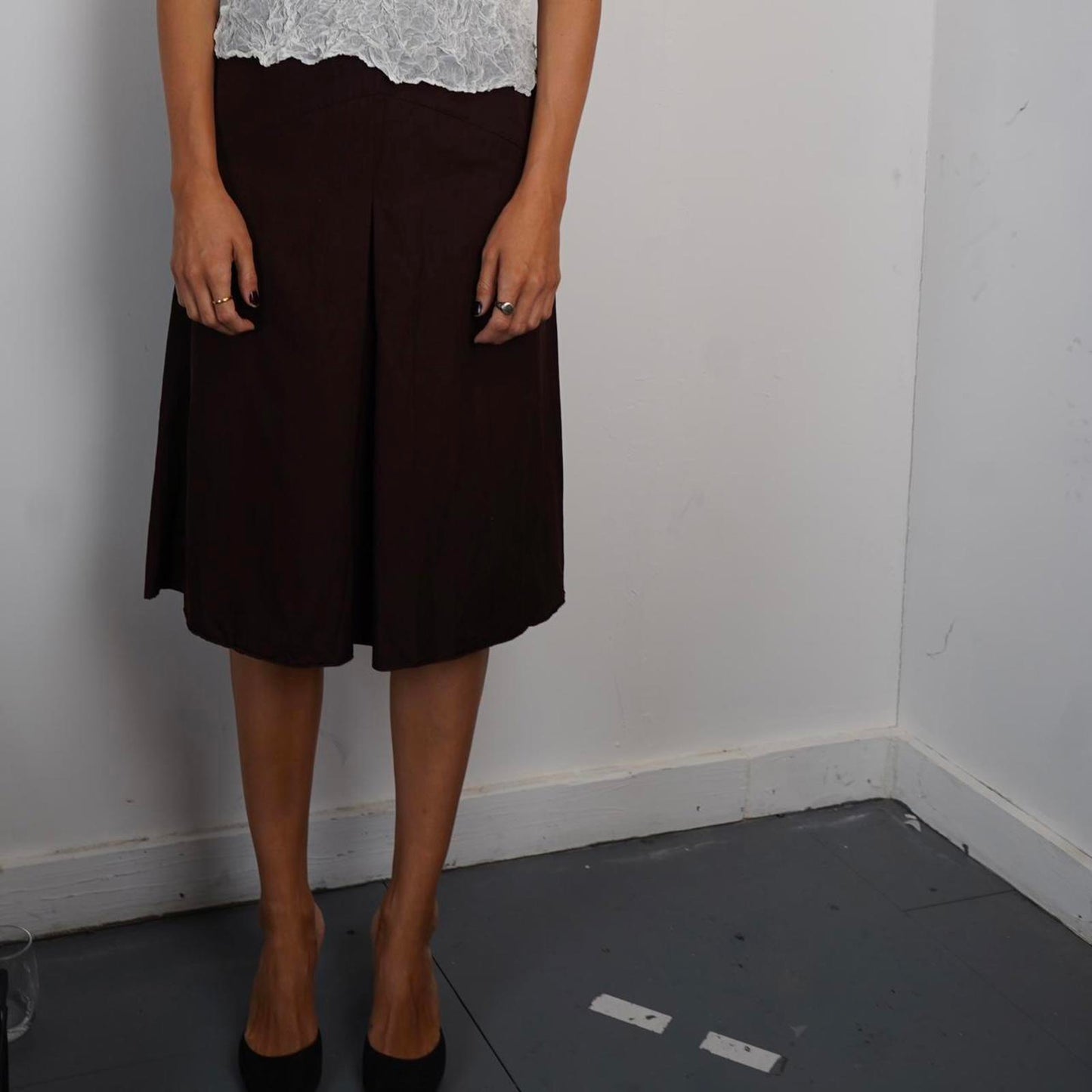 Margaret Howell London Burgundy skirt 