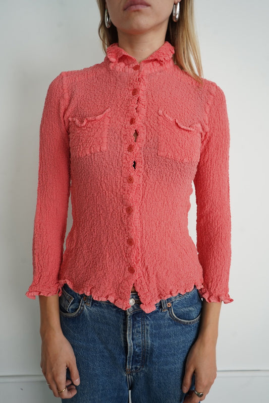 Issey Miyake Button Up Blouse